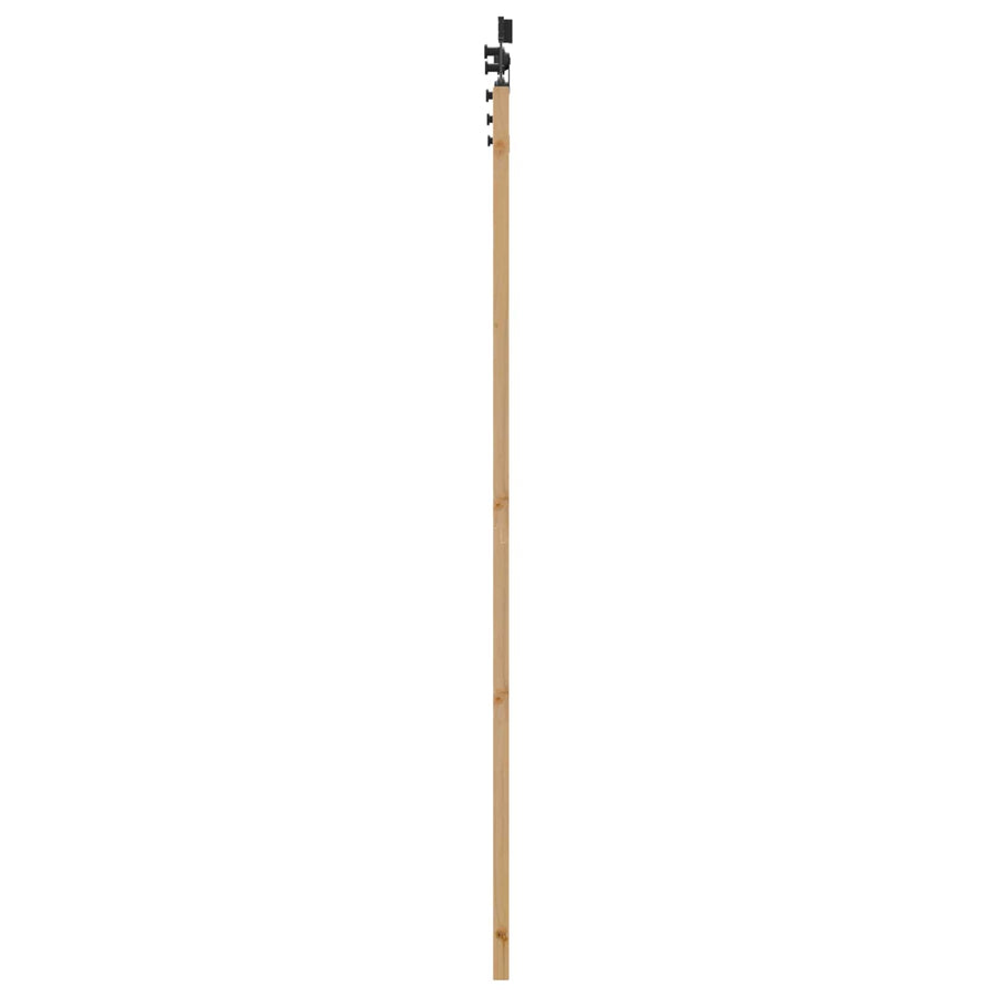 Schuifdeur Naturel en Zwart 73,5 x 211 cm Massief grenenhout