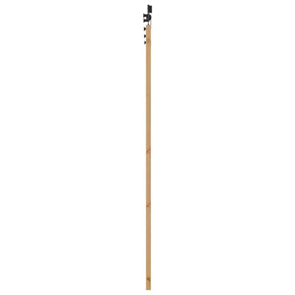 Schuifdeur Naturel en Zwart 83 x 202 cm Massief grenenhout