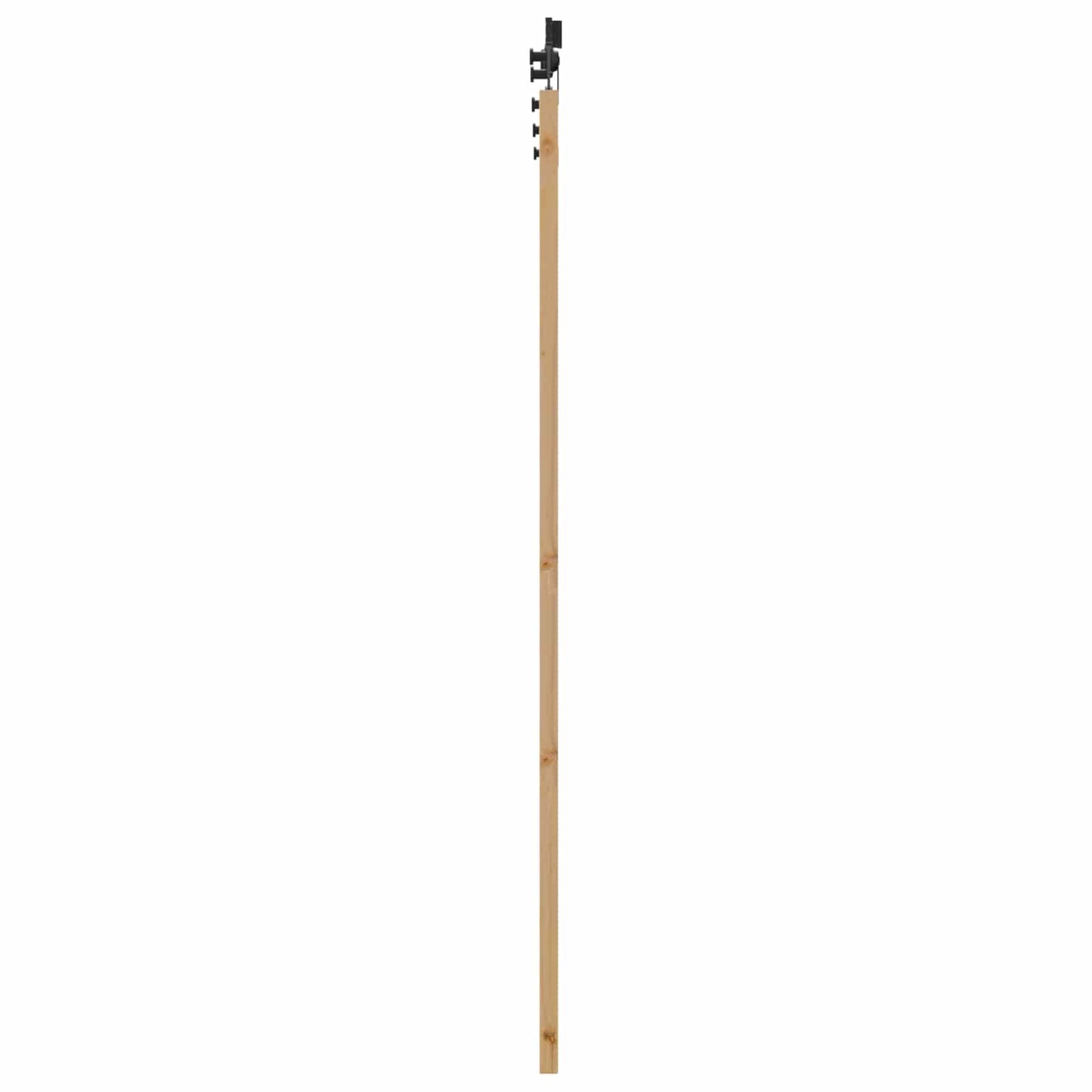 Schuifdeur Naturel en Zwart 86 x 198,5 cm Massief grenenhout