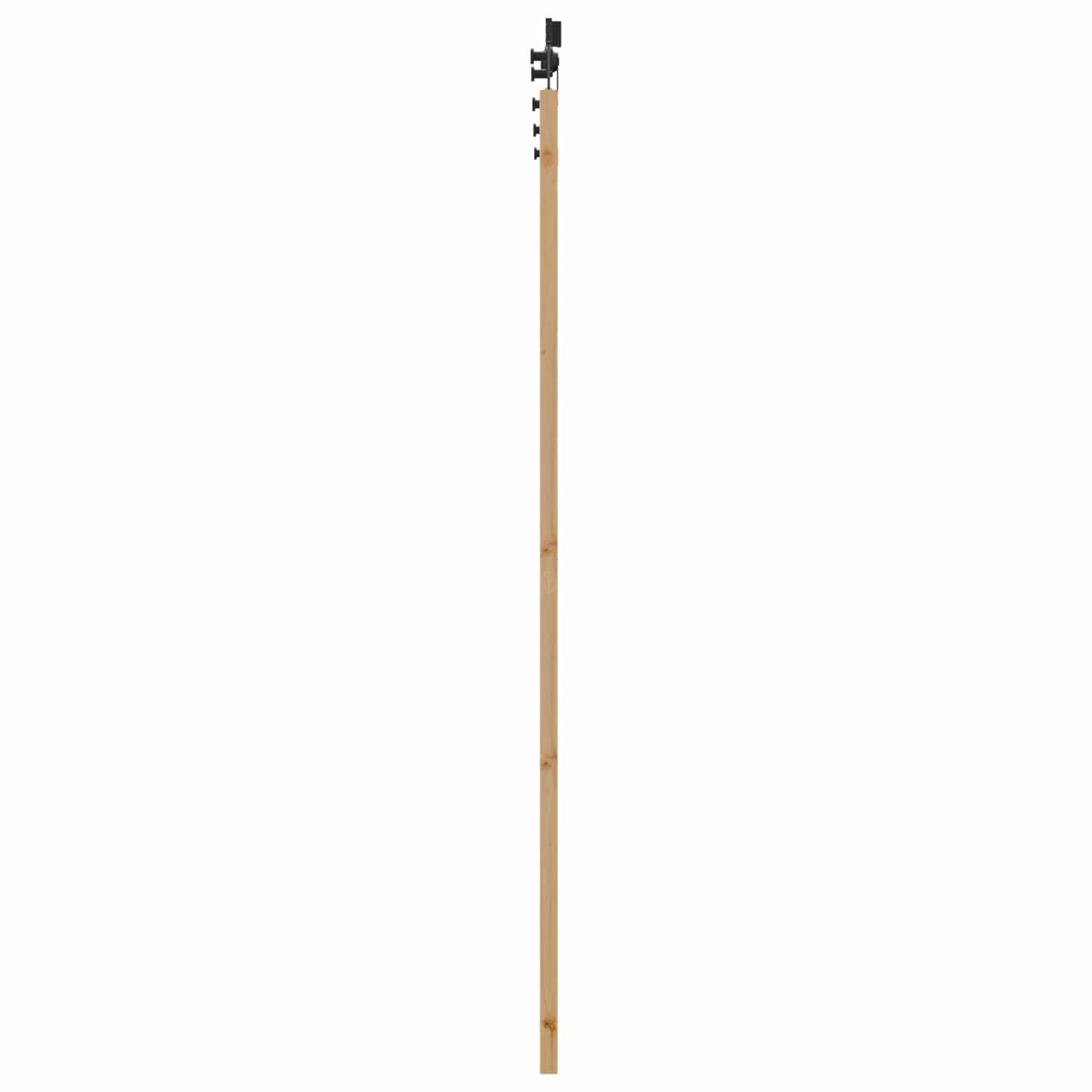 Schuifdeur Naturel en Zwart 86 x 211 cm Massief grenenhout