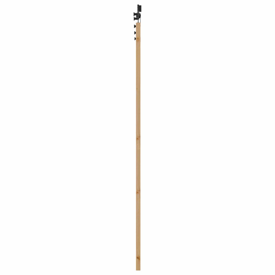 Schuifdeur Naturel en Zwart 86 x 211 cm Massief grenenhout