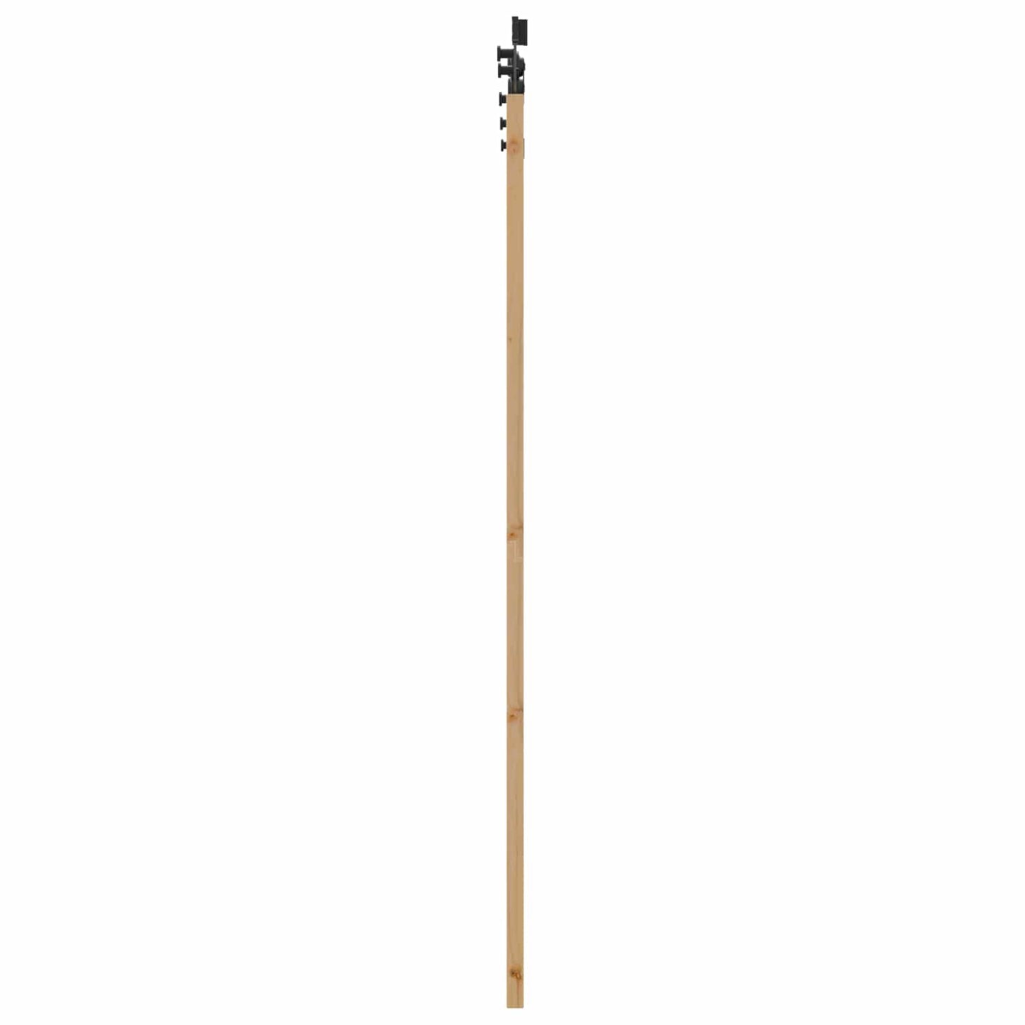 Schuifdeur Naturel en Zwart 61 x 198,5 cm Massief grenenhout