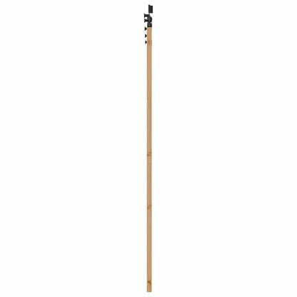 Schuifdeur Naturel en Zwart 61 x 198,5 cm Massief grenenhout