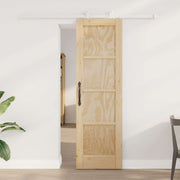 Schuifdeur massief grenenhout 61x198,5 cm natuurlijk wit