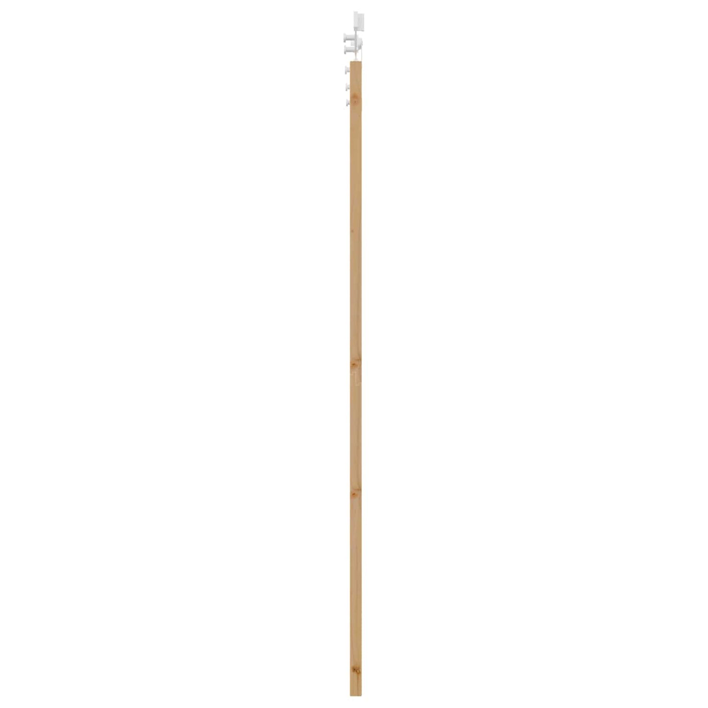 Schuifdeur Natuurlijk en Wit 83 x 202 cm Massief grenenhout