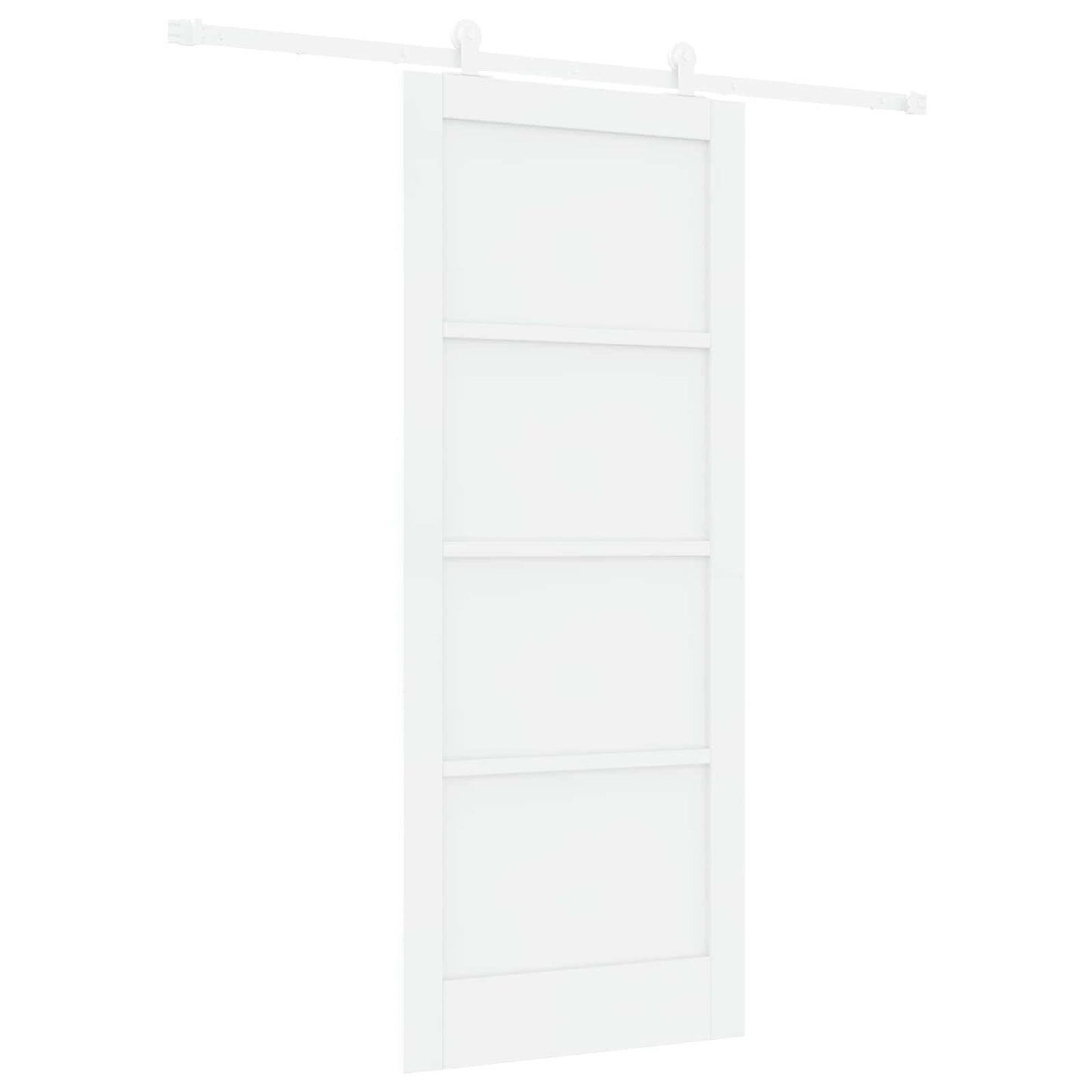 Schuifdeur Wit 83 x 202 cm Massief grenenhout