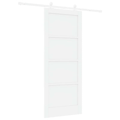 Schuifdeur Wit 83 x 202 cm Massief grenenhout