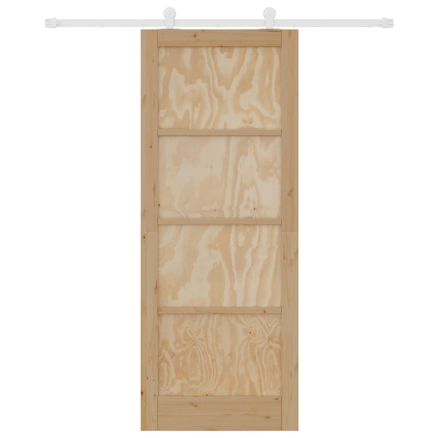 Schuifdeur Natuurlijk en Wit 83 x 211 cm Massief grenenhout