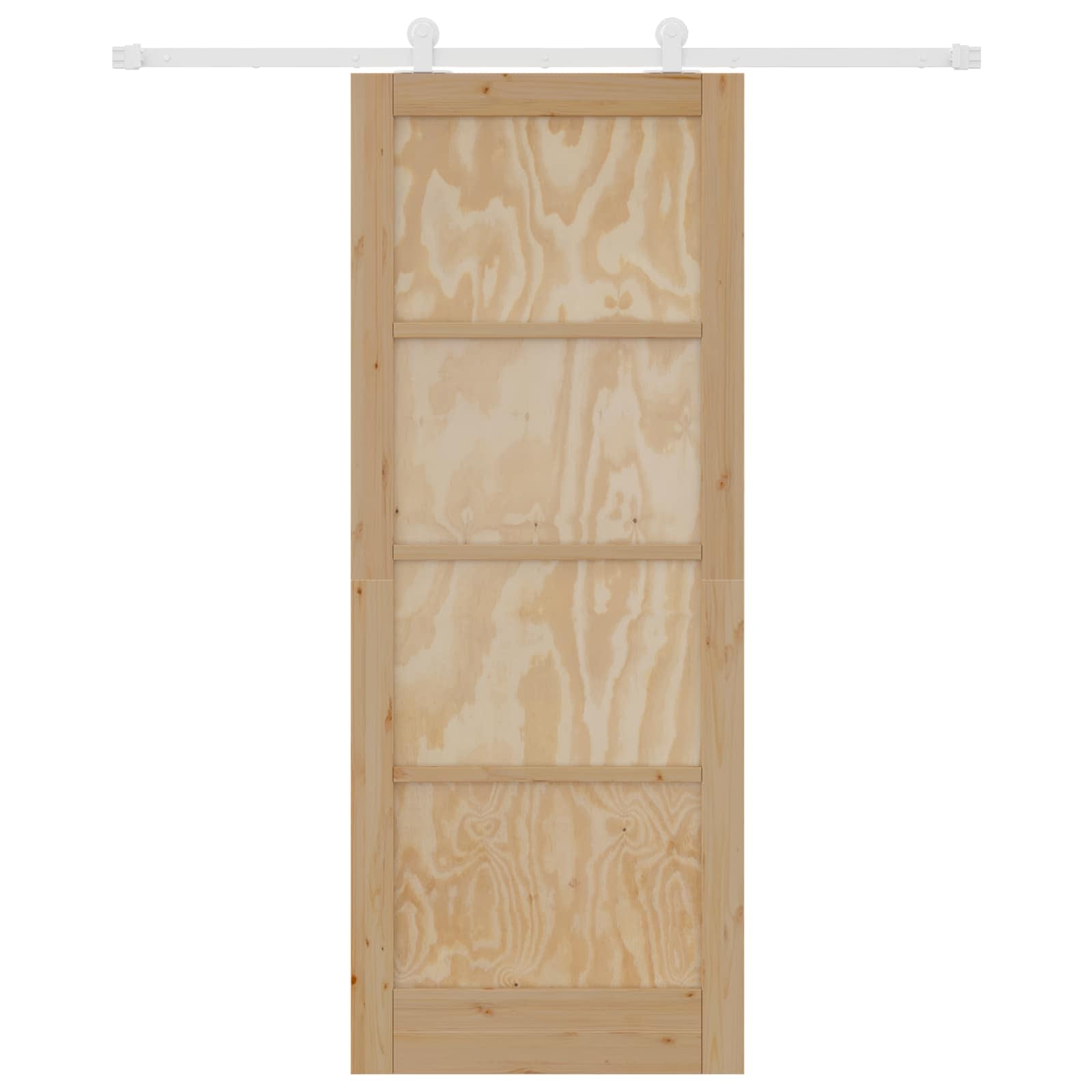 Schuifdeur Natuurlijk en Wit 83 x 211 cm Massief grenenhout