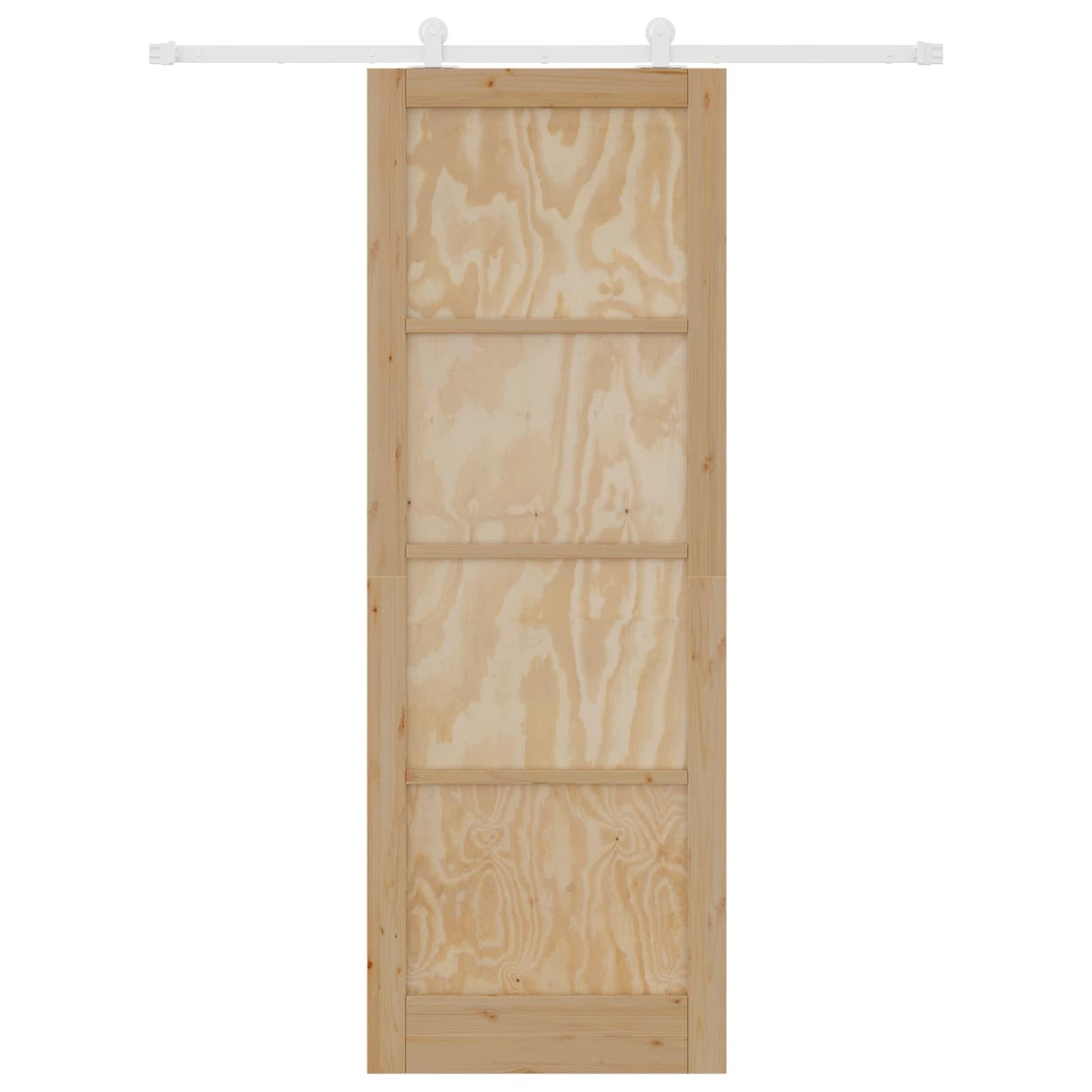 Schuifdeur Natuurlijk en Wit 83 x 232 cm Massief grenenhout
