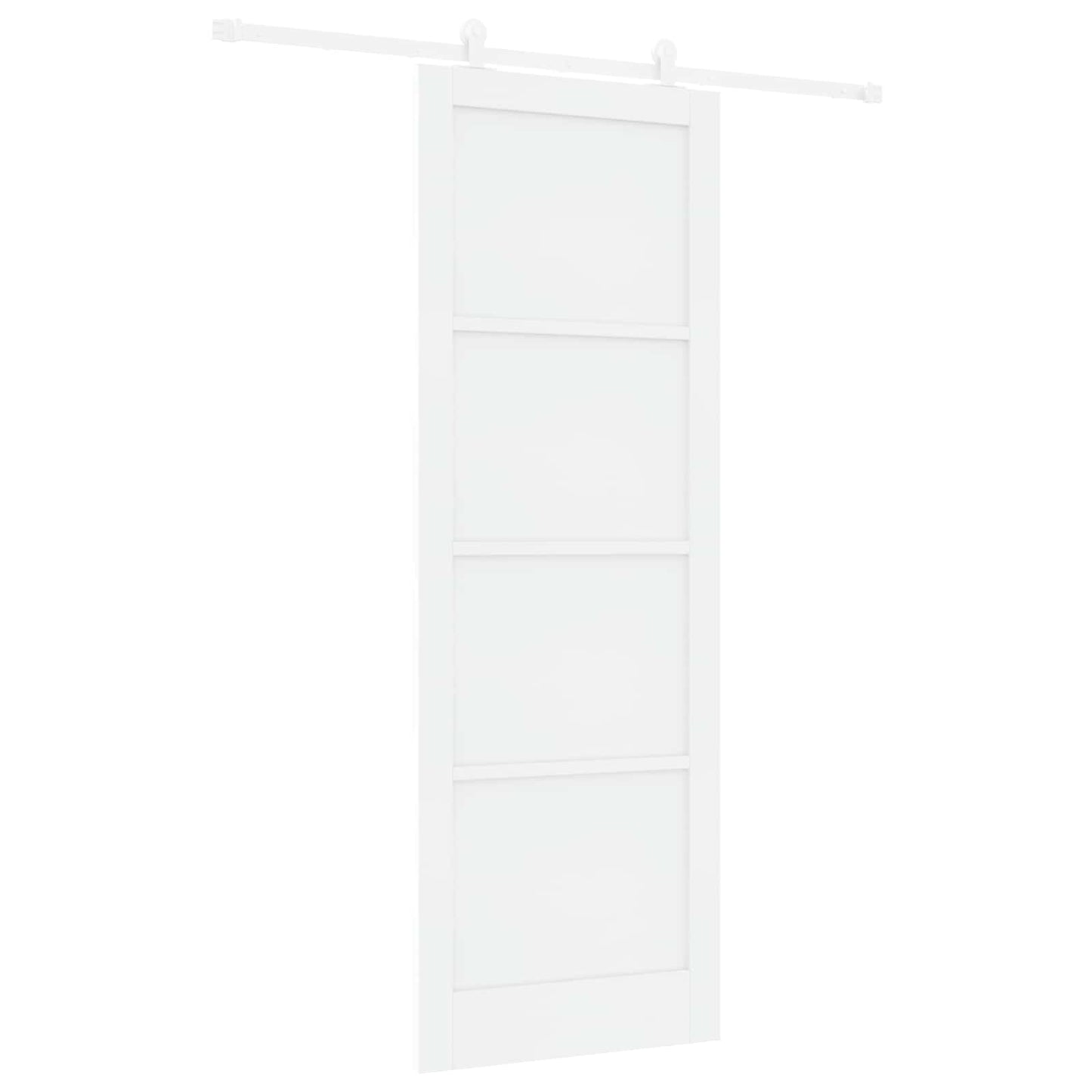 Schuifdeur Wit 83 x 232 cm Massief grenenhout