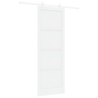 Schuifdeur Wit 83 x 232 cm Massief grenenhout