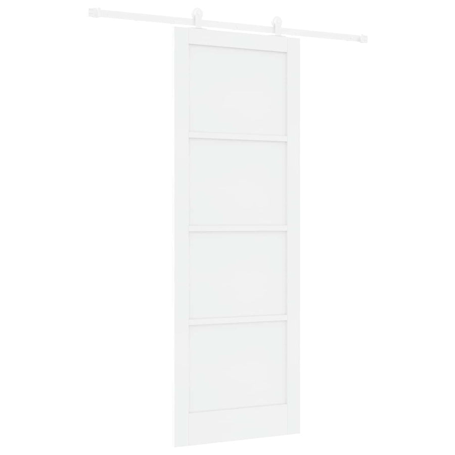Schuifdeur Wit 83 x 232 cm Massief grenenhout