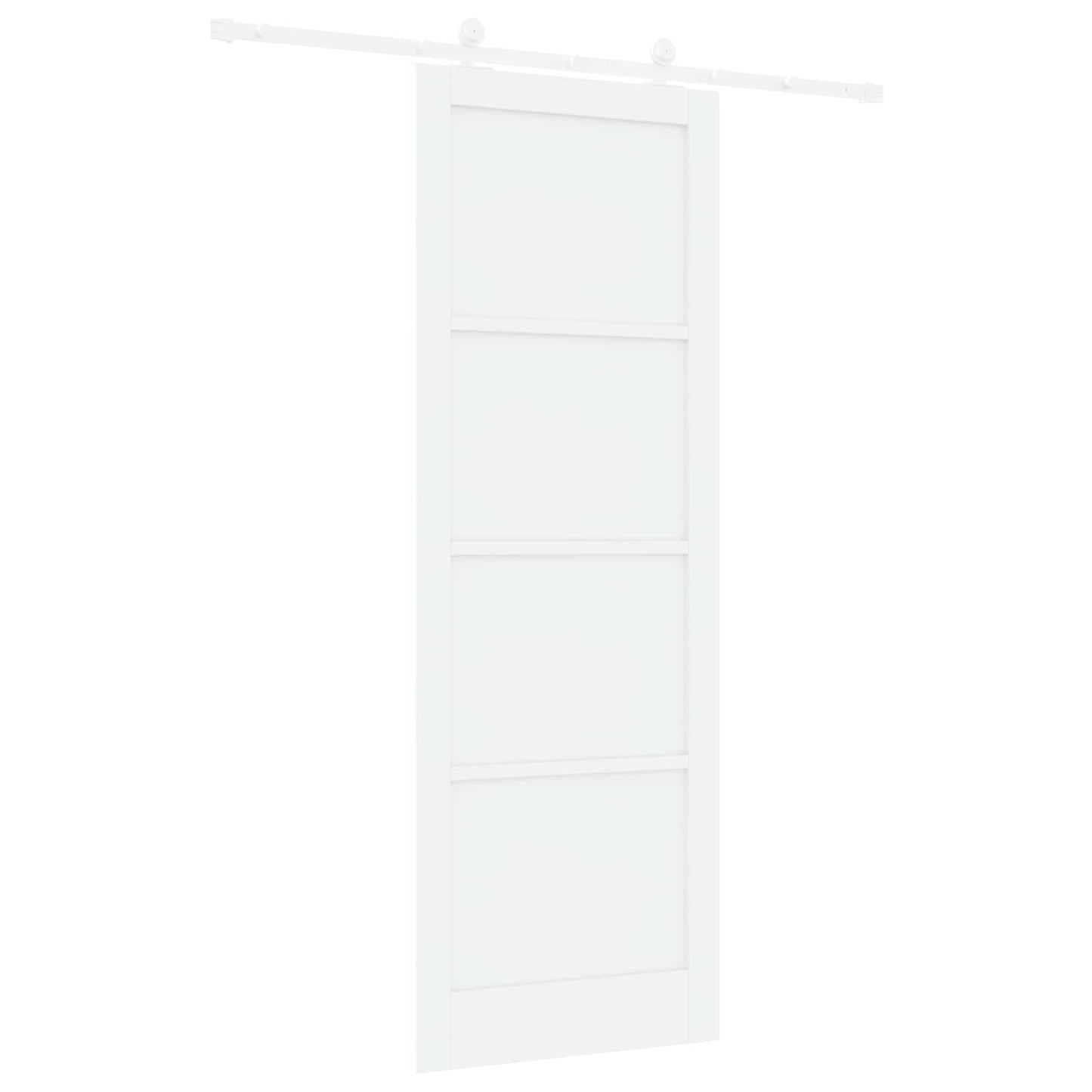 Schuifdeur Wit 83 x 232 cm Massief grenenhout