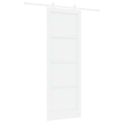 Schuifdeur Wit 83 x 232 cm Massief grenenhout