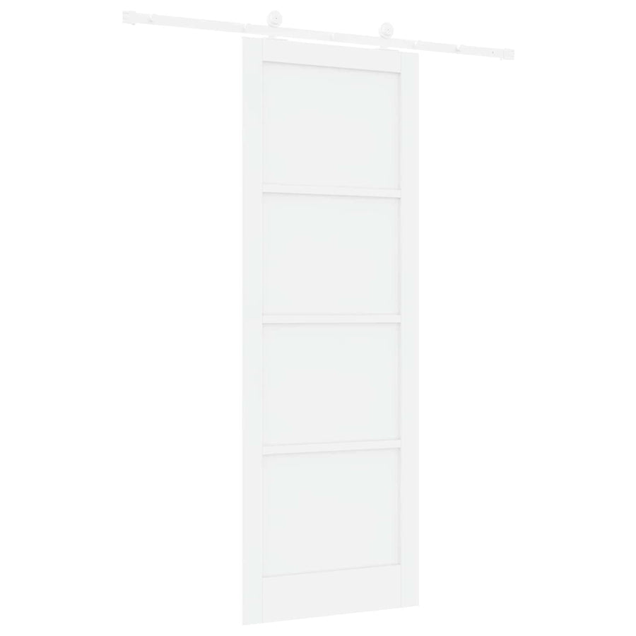 Schuifdeur Wit 83 x 232 cm Massief grenenhout
