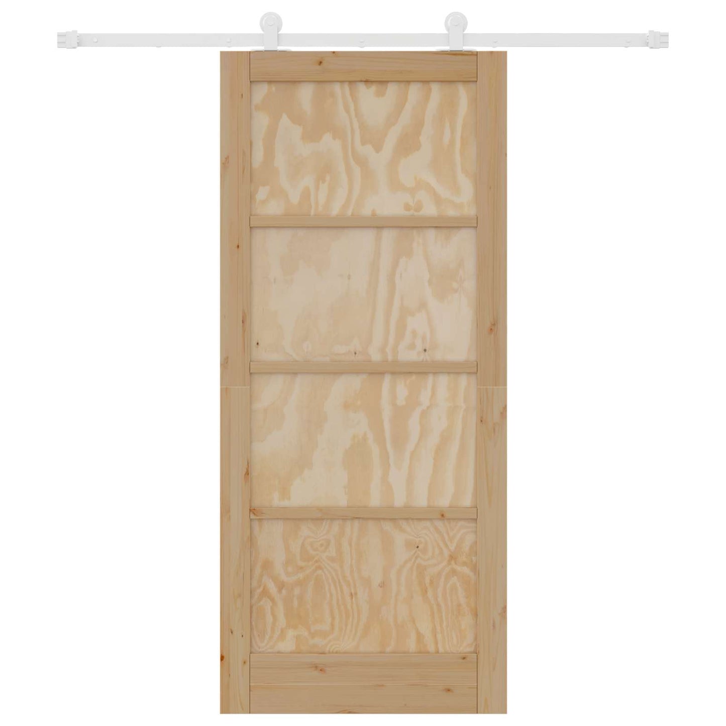 Schuifdeur Natuurlijk en Wit 86 x 198,5 cm Massief grenenhout