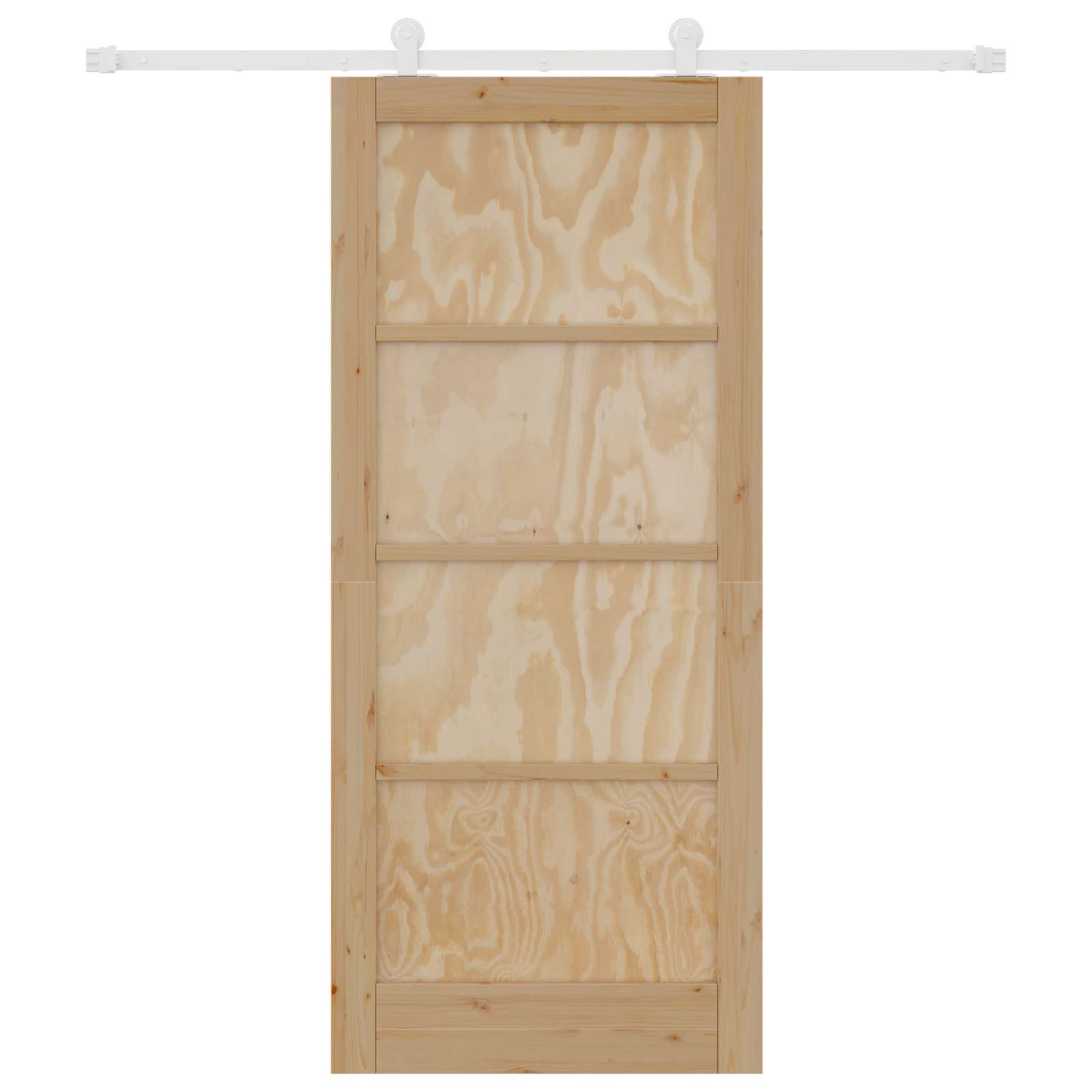 Schuifdeur Natuurlijk en Wit 86 x 198,5 cm Massief grenenhout