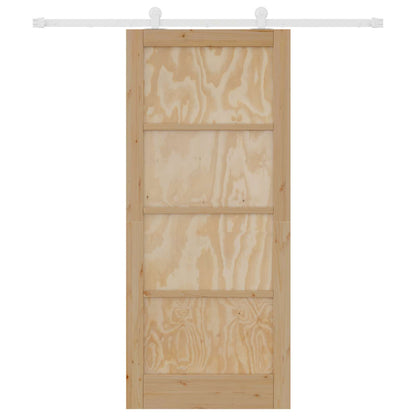 Schuifdeur Natuurlijk en Wit 86 x 198,5 cm Massief grenenhout