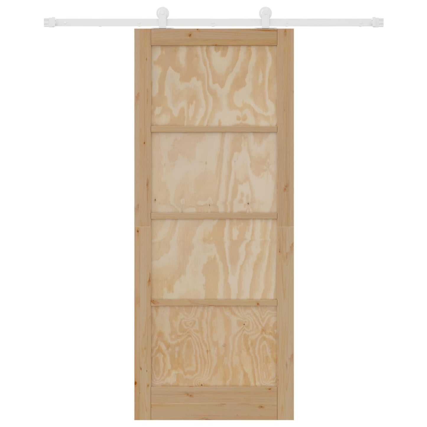 Schuifdeur Natuurlijk en Wit 86 x 211 cm Massief grenenhout