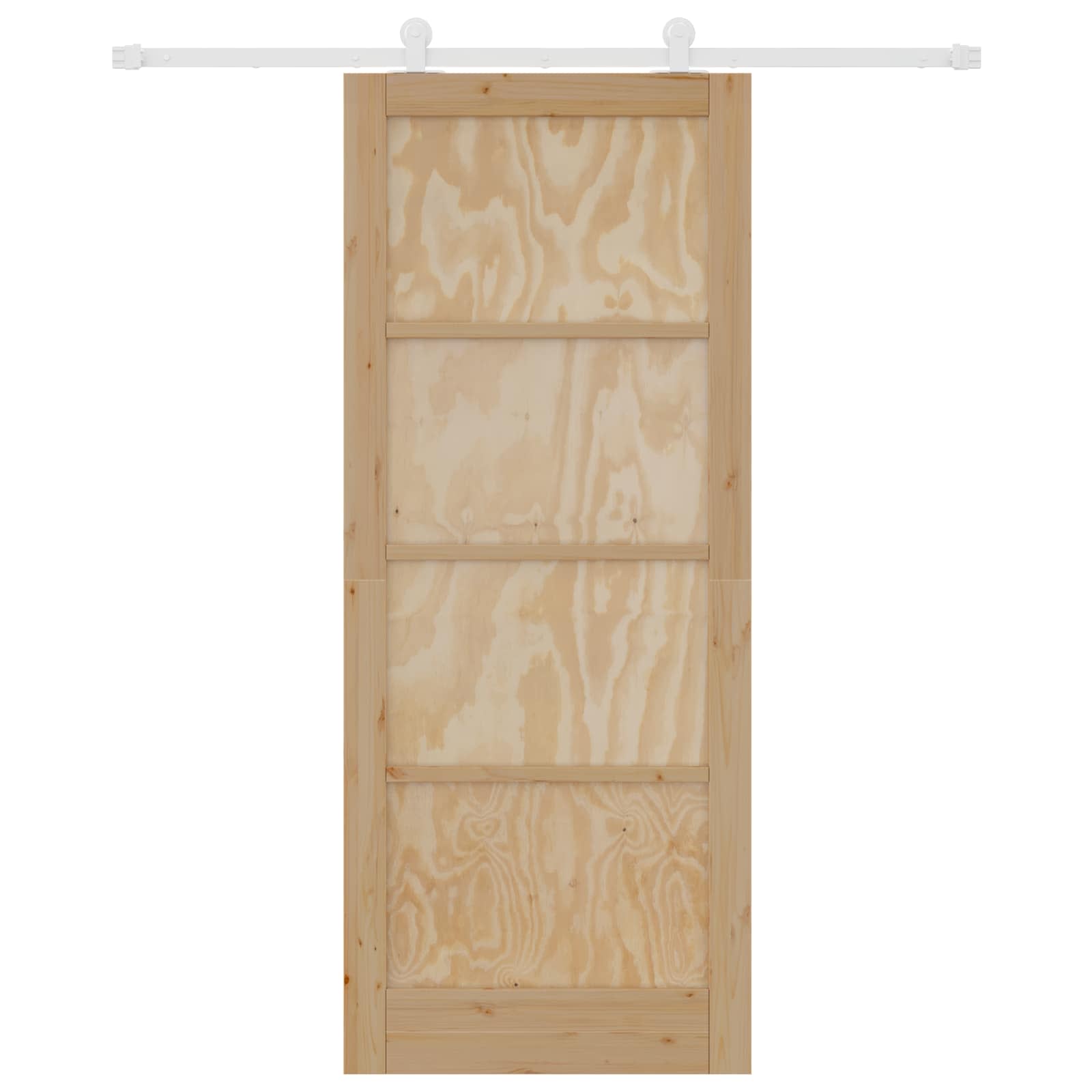 Schuifdeur Natuurlijk en Wit 86 x 211 cm Massief grenenhout