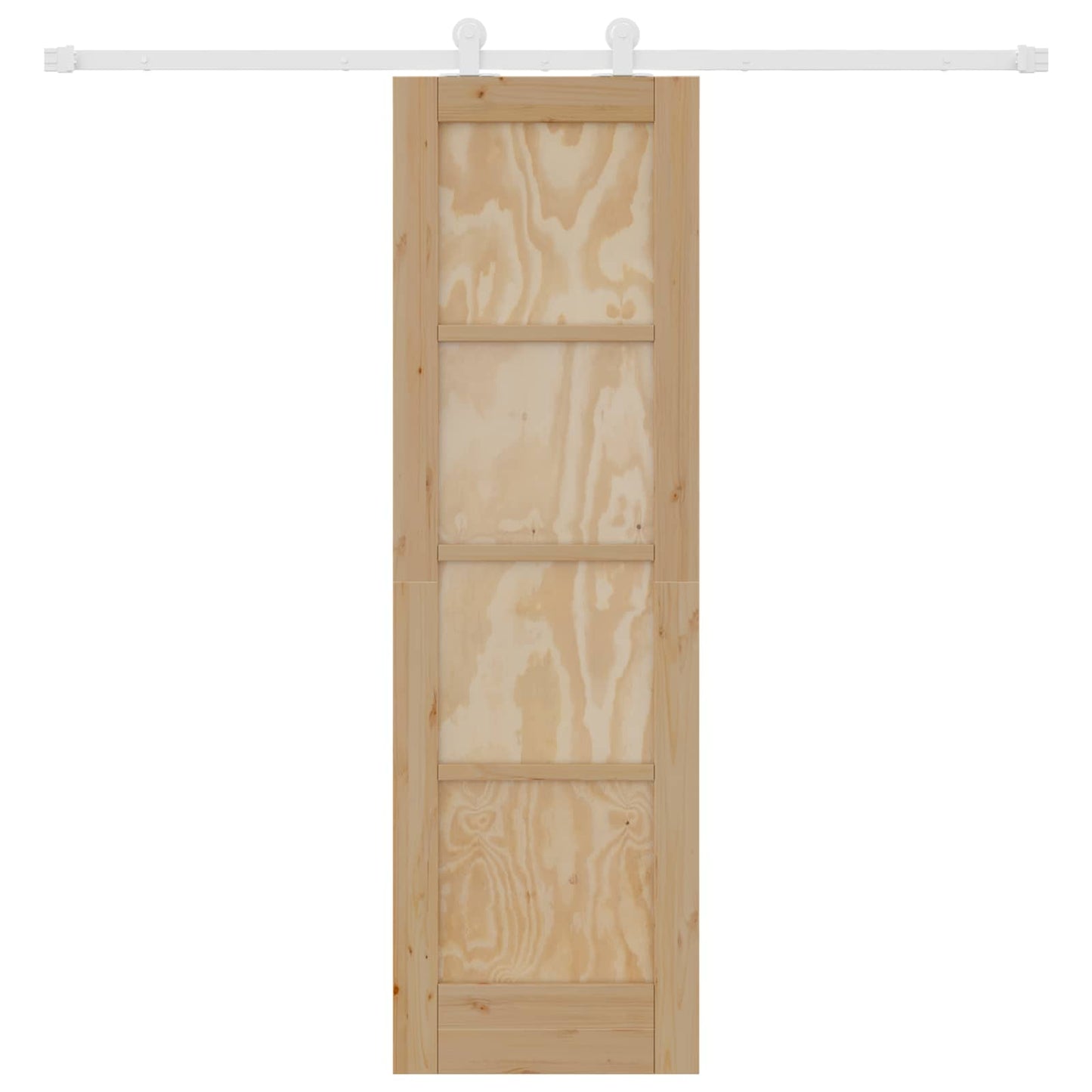 Schuifdeur Natuurlijk en Wit 61 x 198,5 cm Massief grenenhout