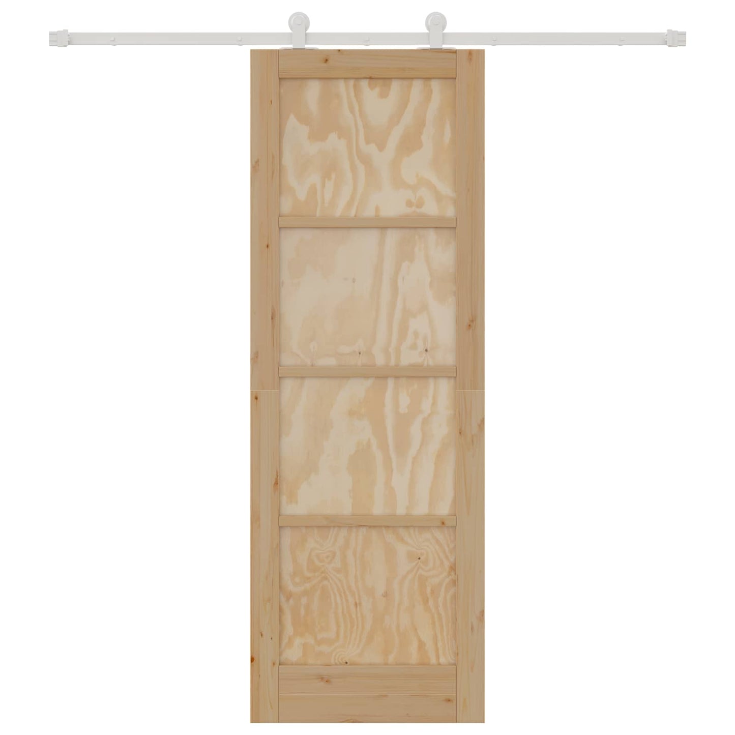 Schuifdeur Natuurlijk en Wit 73,5 x 211 cm Massief grenenhout