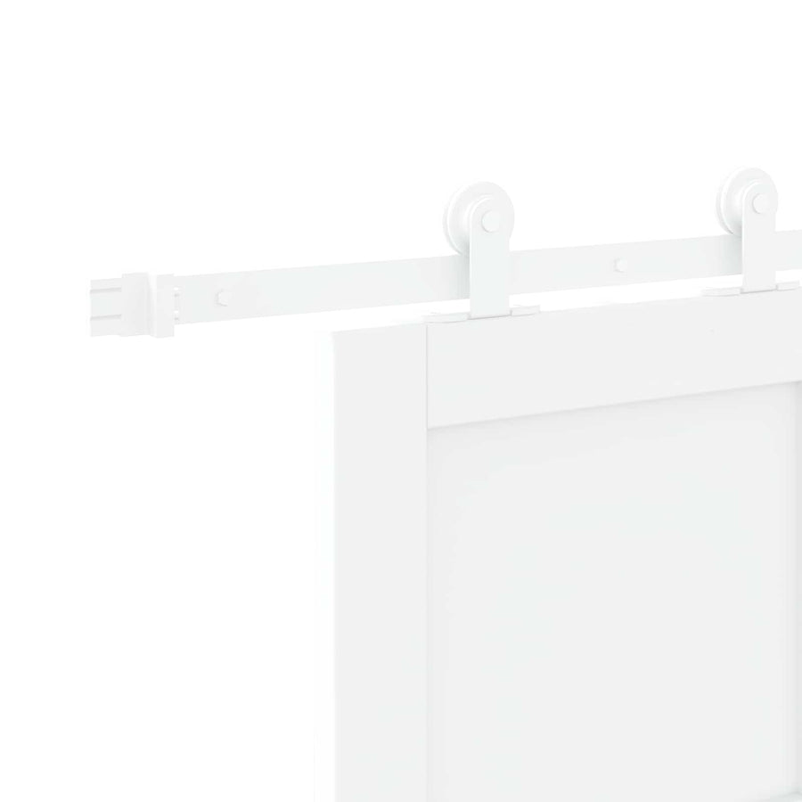 Schuifdeur Wit 83 x 202 cm Massief grenenhout