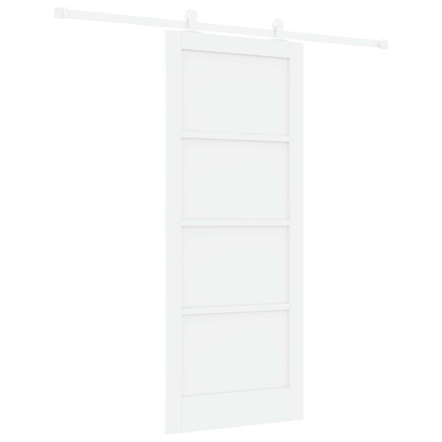 Schuifdeur Wit 83 x 202 cm Massief grenenhout