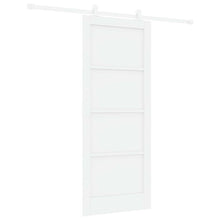 Schuifdeur Wit 83 x 202 cm Massief grenenhout