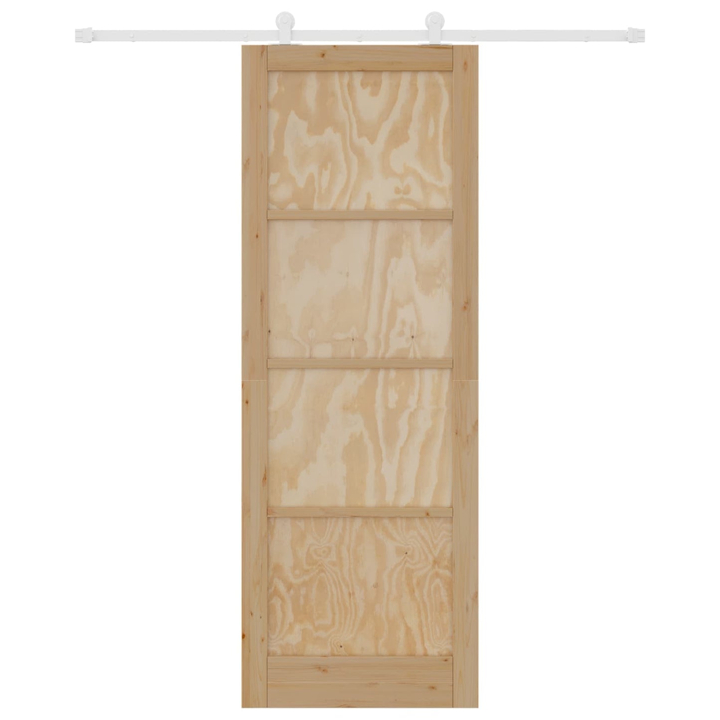 Schuifdeur Natuurlijk en Wit 83 x 232 cm Massief grenenhout