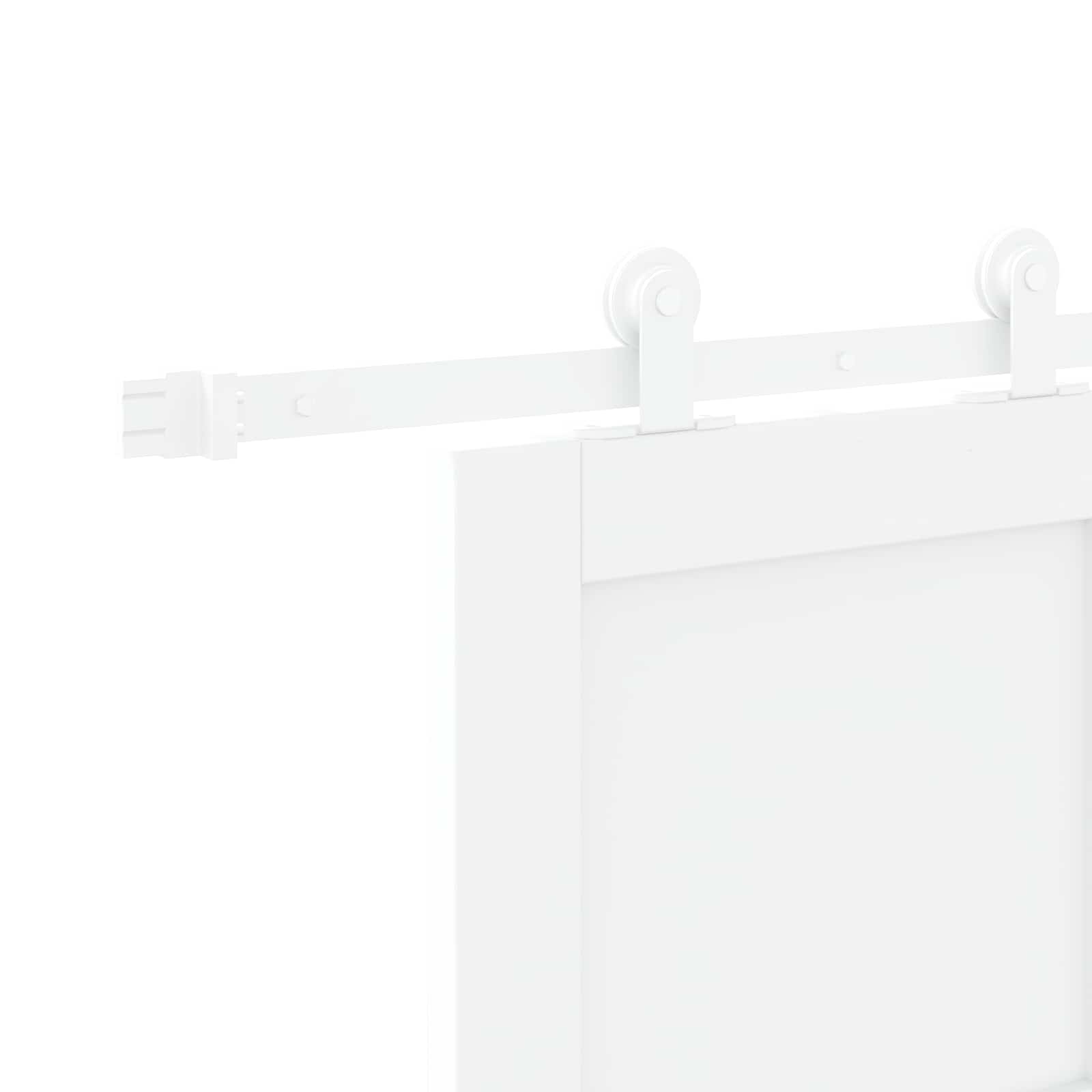 Schuifdeur Wit 83 x 232 cm Massief grenenhout