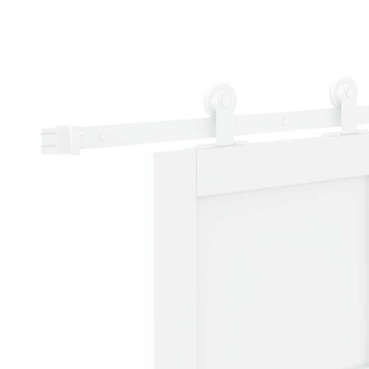 Schuifdeur Wit 83 x 232 cm Massief grenenhout
