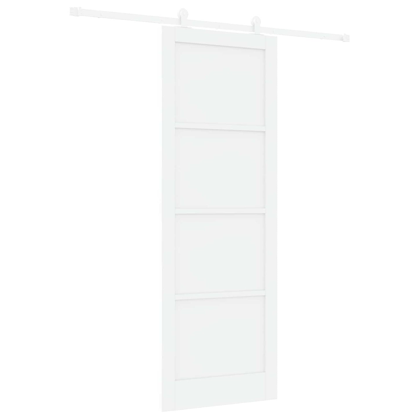 Schuifdeur Wit 83 x 232 cm Massief grenenhout