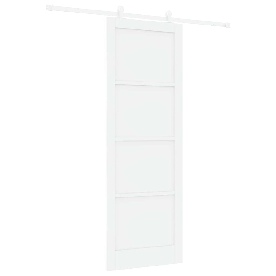 Schuifdeur Wit 83 x 232 cm Massief grenenhout