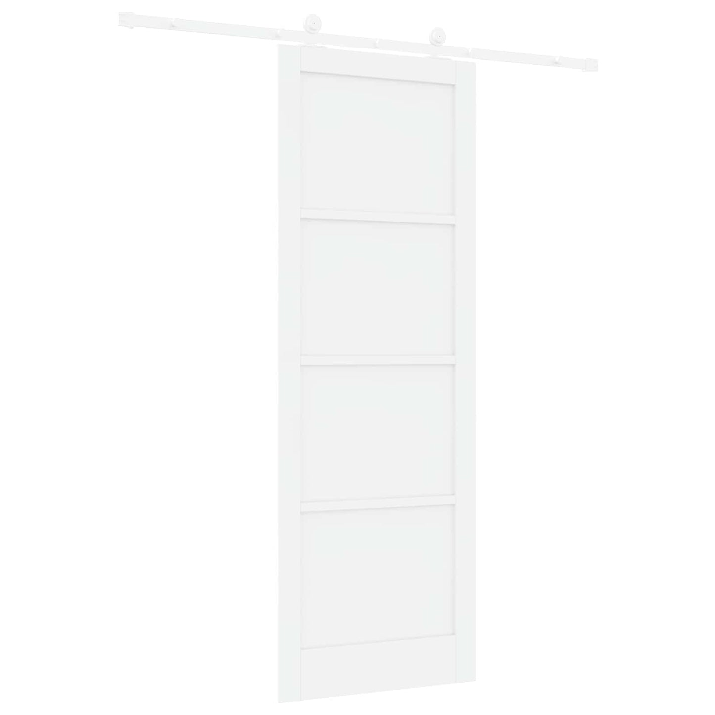 Schuifdeur Wit 83 x 232 cm Massief grenenhout