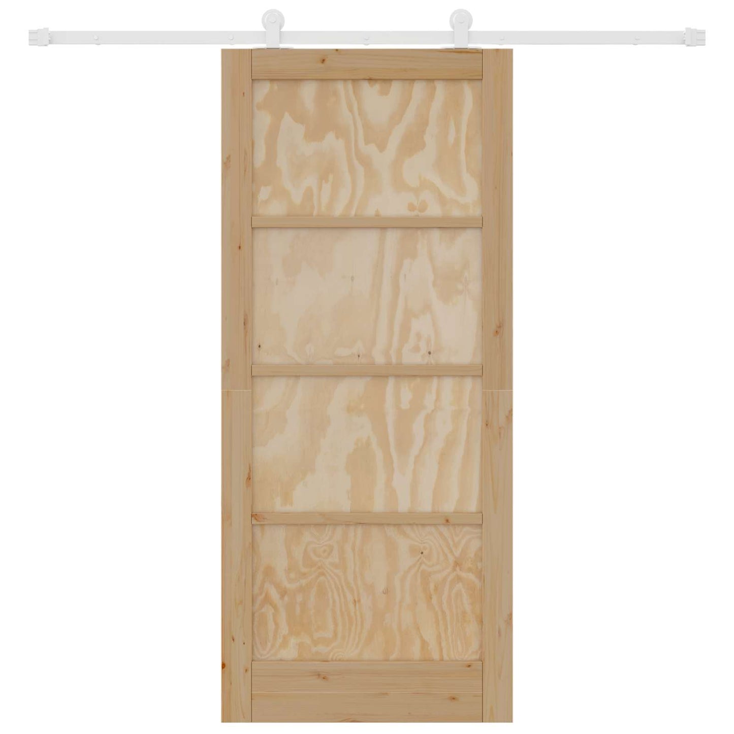 Schuifdeur Natuurlijk en Wit 86 x 198,5 cm Massief grenenhout