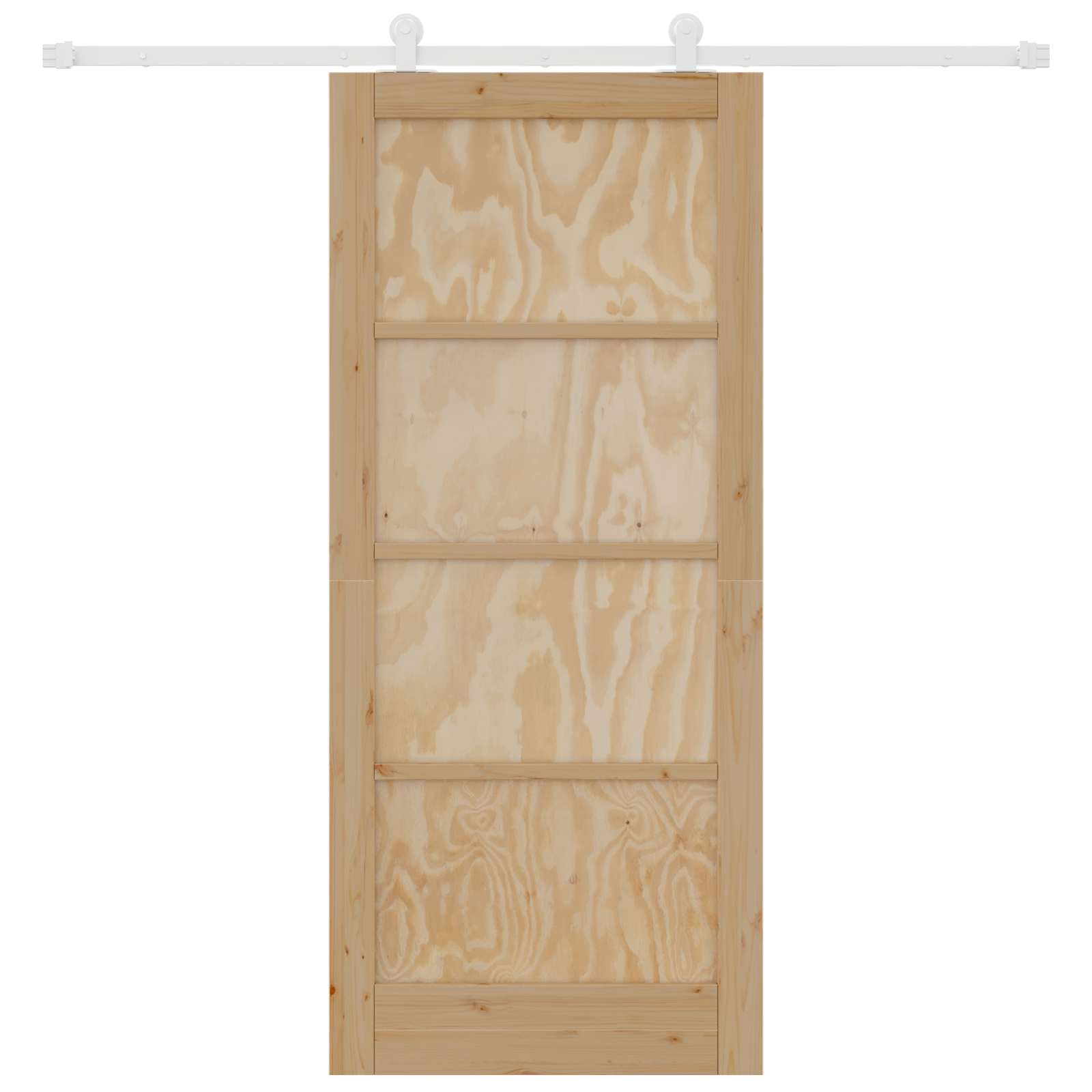 Schuifdeur Natuurlijk en Wit 86 x 198,5 cm Massief grenenhout