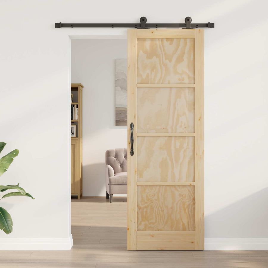 Schuifdeur ORKDAL Naturel 73,5 x 211 cm Massief grenenhout