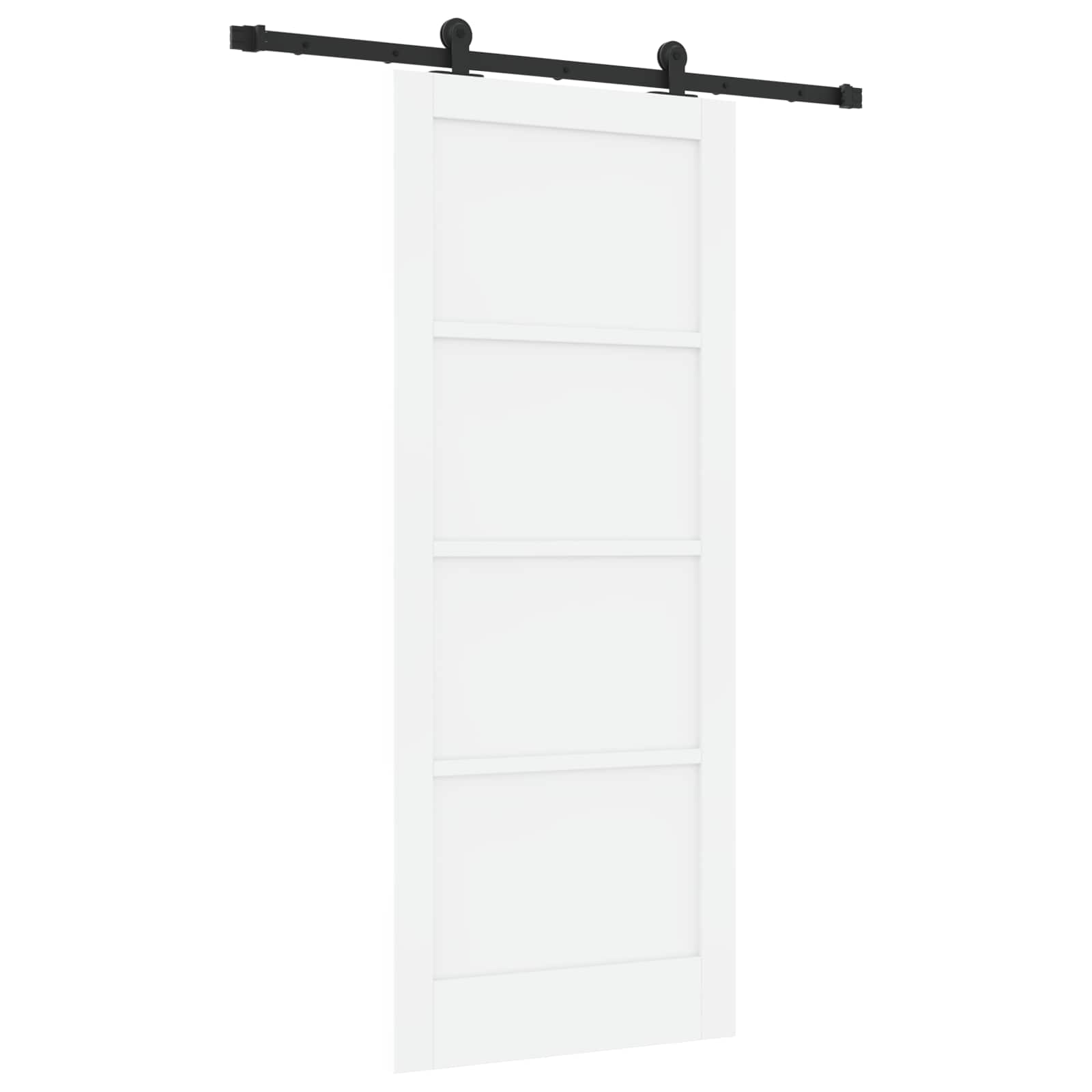Schuifdeur ORKDAL Wit 83 x 202 cm Massief grenenhout