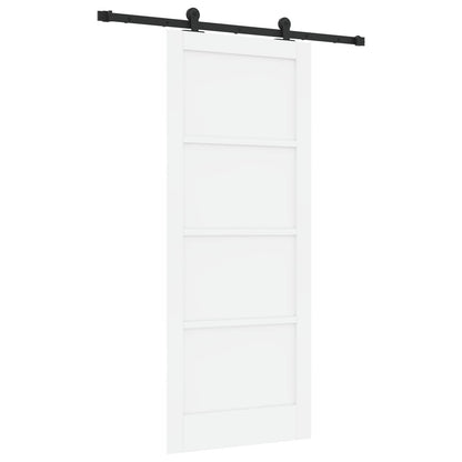 Schuifdeur ORKDAL Wit 83 x 202 cm Massief grenenhout