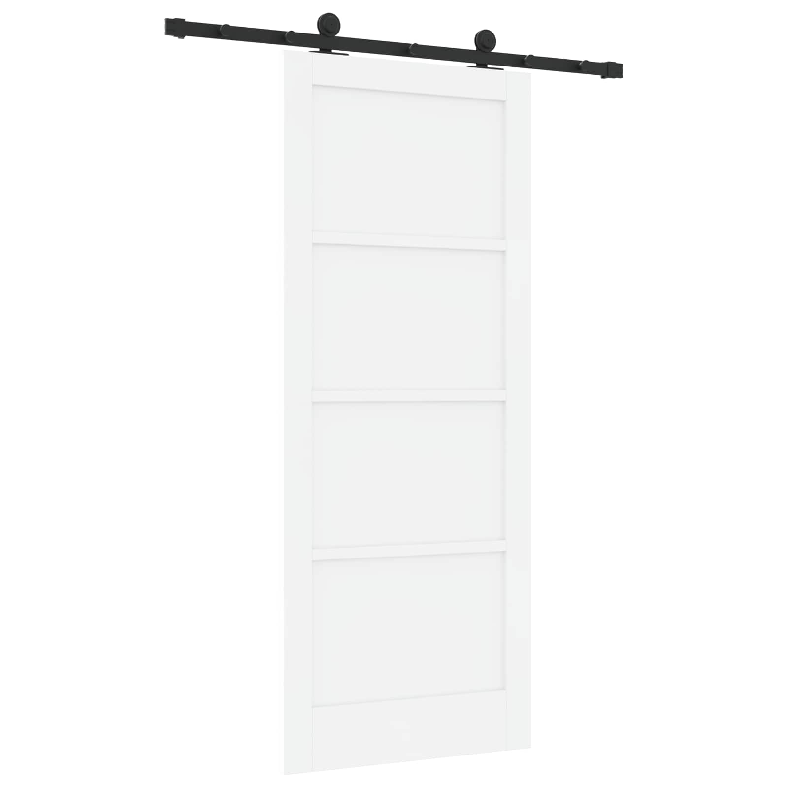 Schuifdeur ORKDAL Wit 83 x 202 cm Massief grenenhout