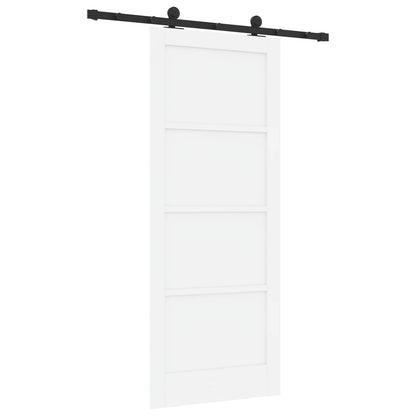 Schuifdeur ORKDAL Wit 83 x 202 cm Massief grenenhout
