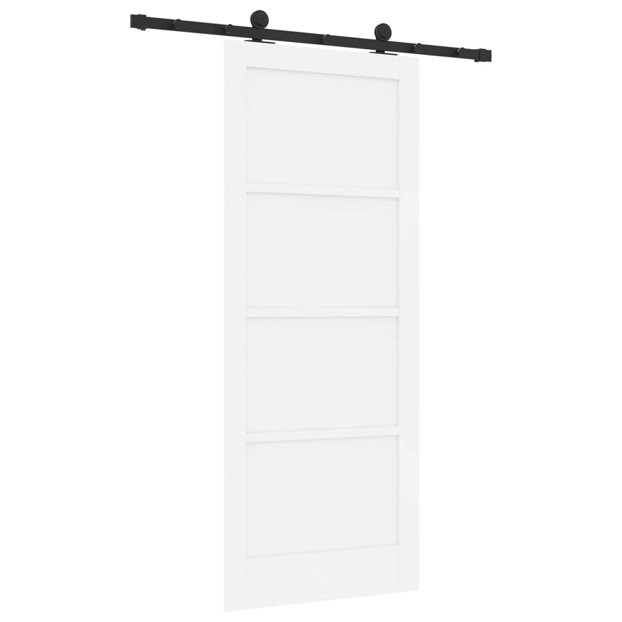 Schuifdeur ORKDAL Wit 83 x 202 cm Massief grenenhout