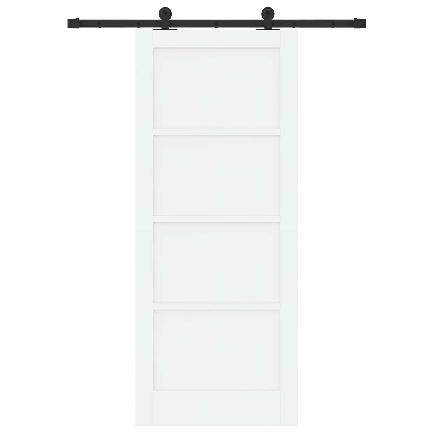 Schuifdeur ORKDAL Wit 83 x 202 cm Massief grenenhout