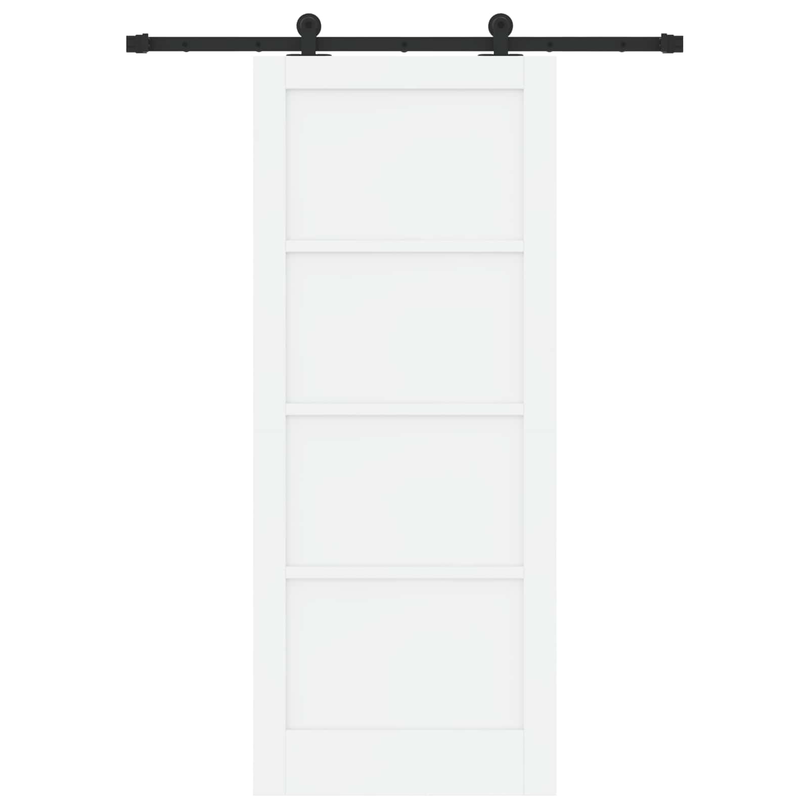 Schuifdeur ORKDAL Wit 83 x 202 cm Massief grenenhout