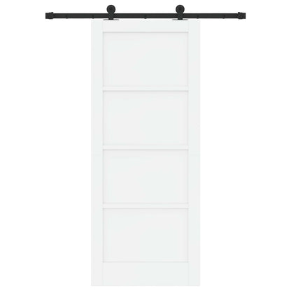 Schuifdeur ORKDAL Wit 83 x 202 cm Massief grenenhout