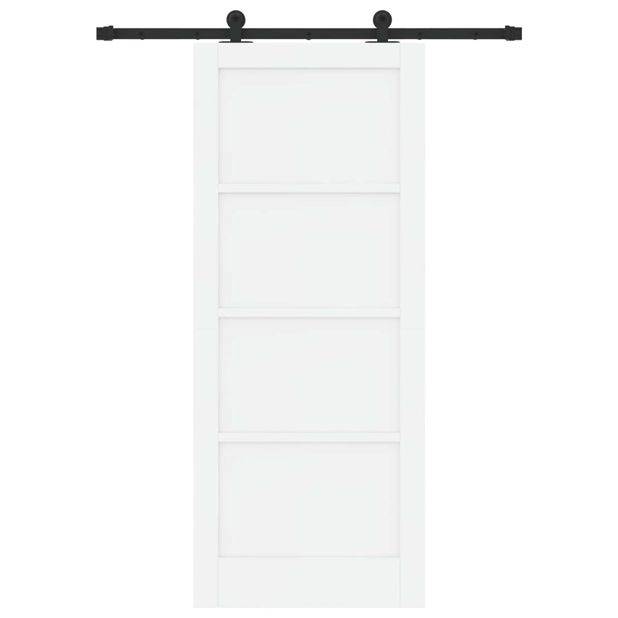 Schuifdeur ORKDAL Wit 83 x 202 cm Massief grenenhout