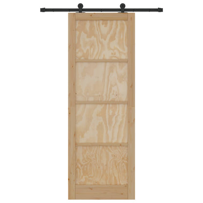 Schuifdeur ORKDAL Naturel 83 x 232 cm Massief grenenhout