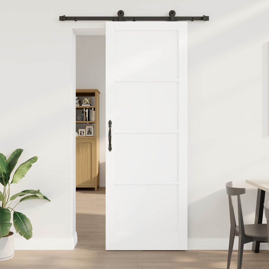 Schuifdeur ORKDAL Wit 83 x 232 cm Massief grenenhout